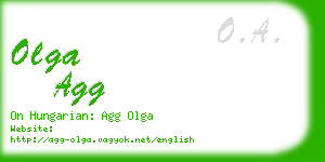 olga agg business card